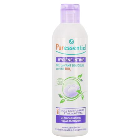 Puressentiel hygiène intime gel lavant douceur certifié bio 250ml