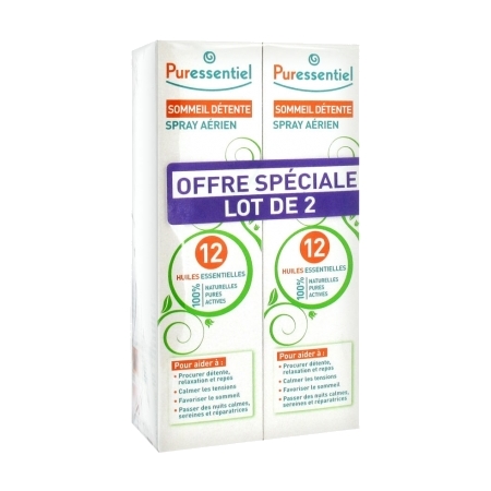 Puressentiel sommeil detente spr 12 he, 2 x 75 ml