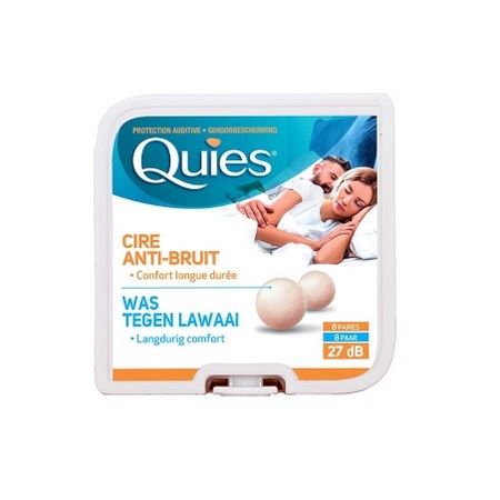 Quies Boules quies cire anti-bruit, 8 paires