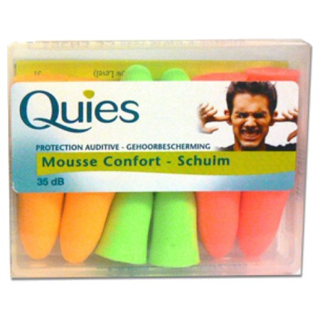 Quies mousse fluo bouchon auriculaire 12