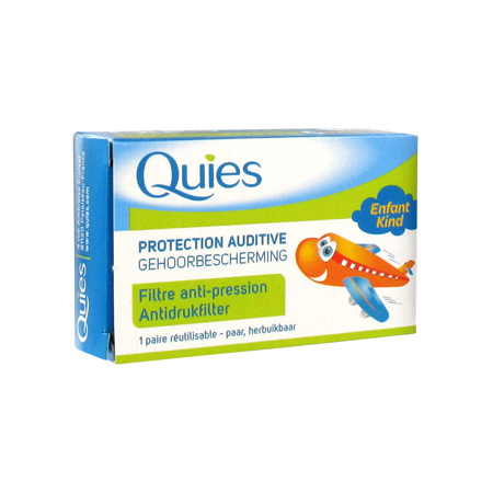 Quies protection auditive spécial avion enfants - 1 paire