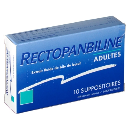 Rectopanbiline adultes, 10 suppositoires