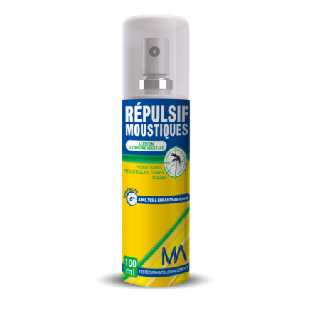 REPULSIF MOUSTIQUES D'ORIGINE VEGETALE MA, SPRAY 100ML