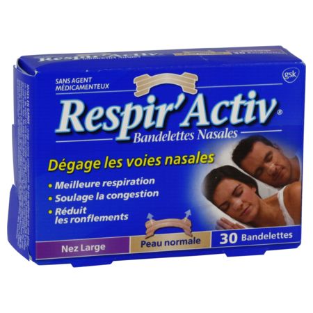 Respir activ bandelette nasale large, x 30