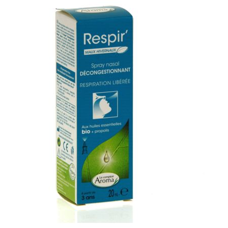 Comptoir aroma respir spray nasal decongestionnant 20ml