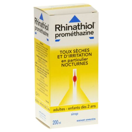 Rhinathiol promethazine, flacon de 200 ml de sirop