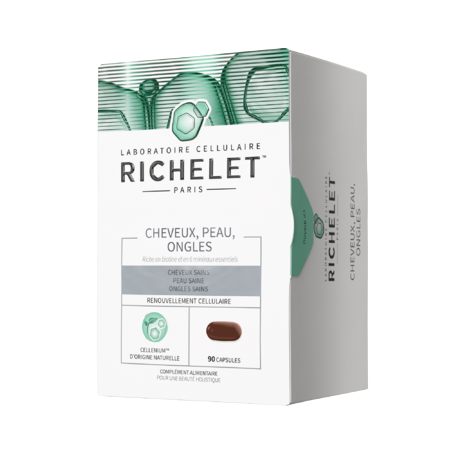Richelet Cheveux Peau Ongles, Boite de 90 capsules