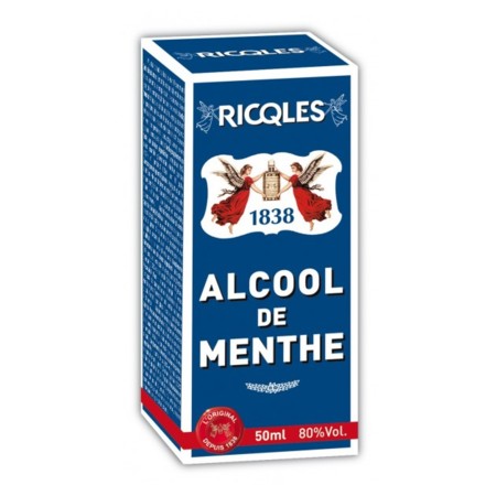 Ricqles alcool menthe forte, 50 ml