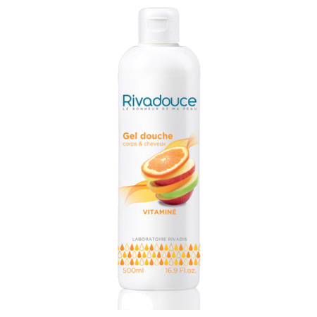 Rivadouce Gel Douche Corps et Cheveux Vitaminé, 500 ml