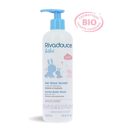 Rivadouce Gel Doux Lavant Bébé Bio, 500 ml