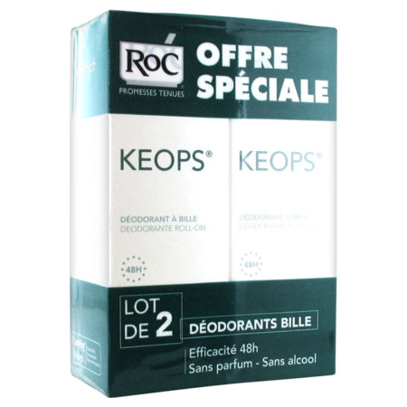 Roc kéops déodorant à bille - 2x30ml