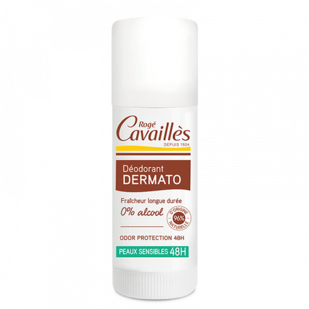 Rogé Cavaillès Déodorant Dermato Peaux Sensibles 48h, Stick de 40 ml