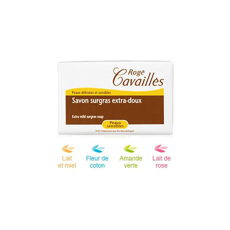 Rogé cavaillès savons solides - savon surgras extra doux amande verte 150g