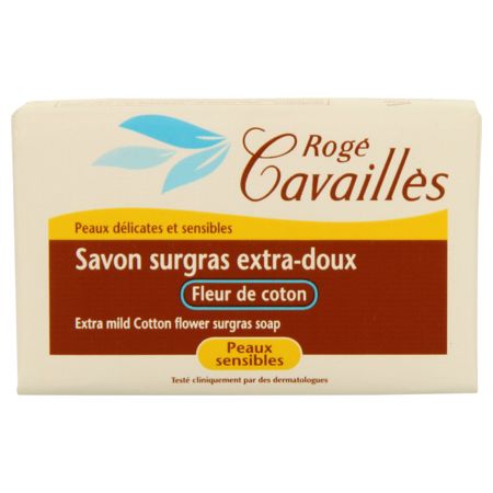 Rogé cavaillès savons solides - savon surgras extra doux fleur de cotton 150g