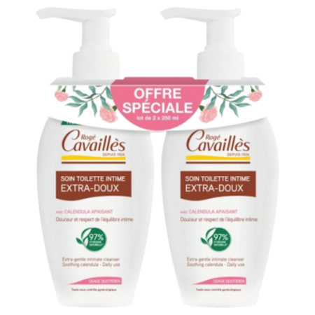 Rogé Cavaillès Soin Toilette Intime Extra-Doux, 2 x 250 ml