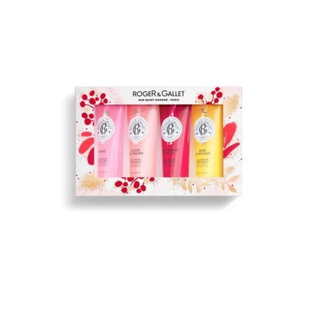 Roger & Gallet Coffret Noël 2022 Gel douche, 4 x 50 ml