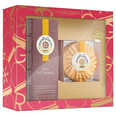 Roger & Gallet Coffret Noël Bois d'Orange Eau Parfumée + Savon Offert, 100 ml