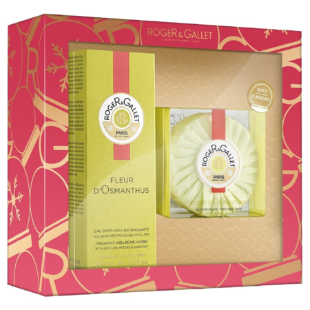 Roger & Gallet Coffret Noël Fleur d'Osmanthus Eau Parfumée + Savon Offert, 100 ml