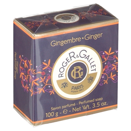 Roger & gallet savon parfumé - boîte carton gingembre 100 g
