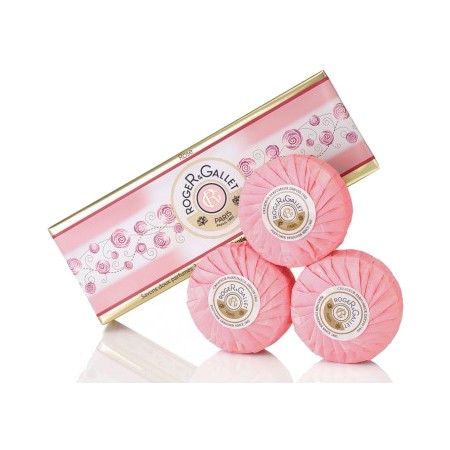 Roger & gallet coffret 3 savons parfumés rose 3x100 g