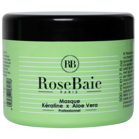 Rosebaie Masque à la Keratine et aloe vera, 500 ml