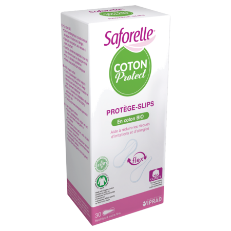 Saforelle protège slip coton flex, x 30