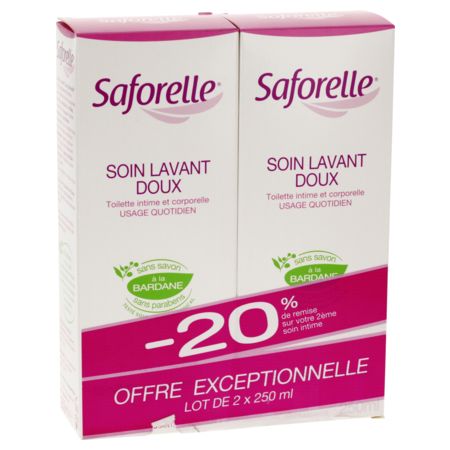 Saforelle soin lavant doux intime, 2 x 250 ml