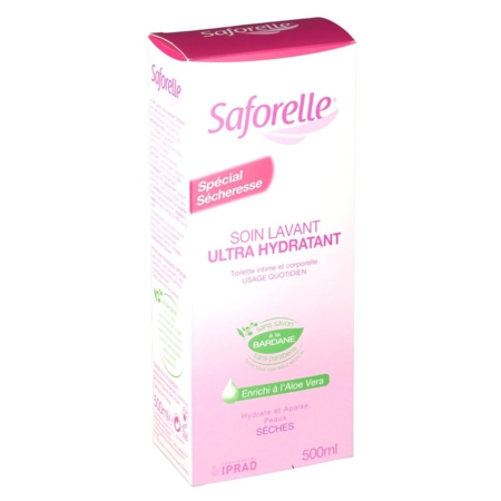 Saforelle soin lavant ultra hydratant, 500 ml