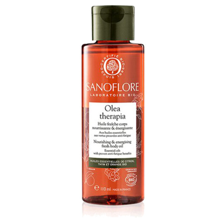 Sanoflore Oléa Therapia Huile Fraîche Nourrissante & Énergisante pour le Corps, 110 ml