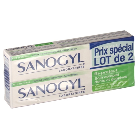 Sanogyl biprotect dentifrice, 2 x 75 ml