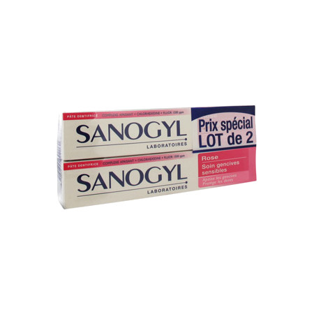 Sanogyl rose dentifrice, 2 x 75 ml