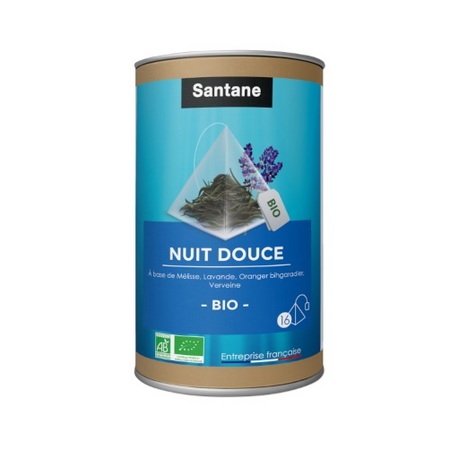 Santane Tisane Nuit douce, x 16 sachets pyramidaux