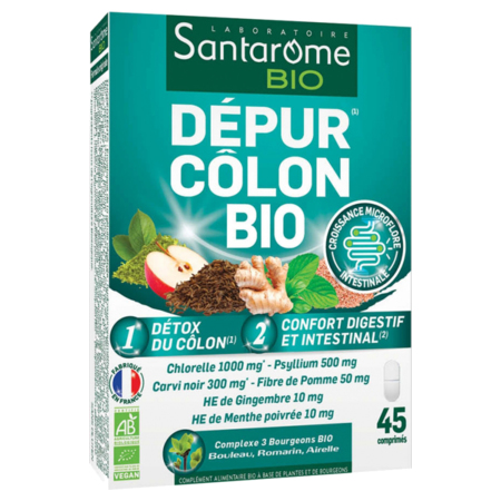 Santarôme Bio Dépur Côlon Bio, 45 Comprimés