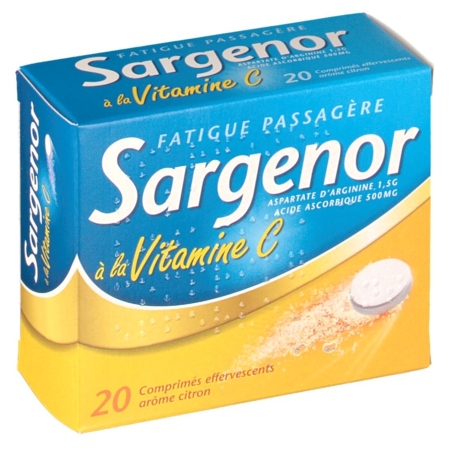 Sargenor a la vitamine c, 20 comprimés effervescents