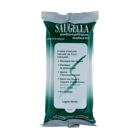 Saugella antiseptique lingette intime 15