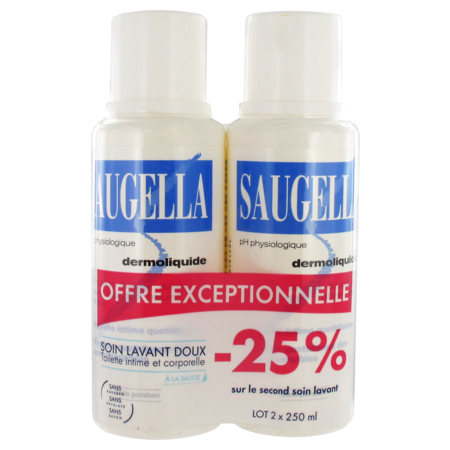 Saugella dermoliq 250ml offre lot de 2