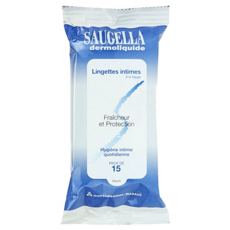 Saugella dermoliquide lingette 15