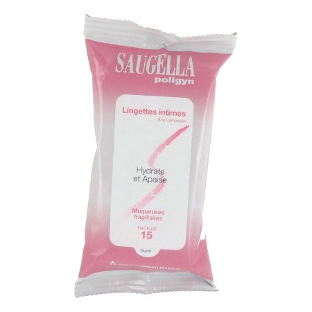 Saugella poligyn lingette hygiene intime 15