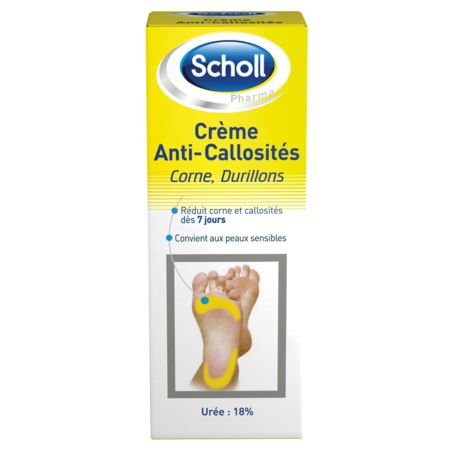 Scholl - crème anti-callosites corne & durillons - 50ml