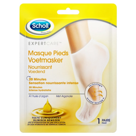 Scholl Masque Pieds Huile d'Argan, 1 Paire  