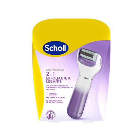 Scholl Râpe Électrique Pieds 2 en 1 Exfoliante & Lissante