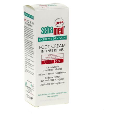 Sebamed foot cream intense repair 10 uree, 100 ml de crème dermique