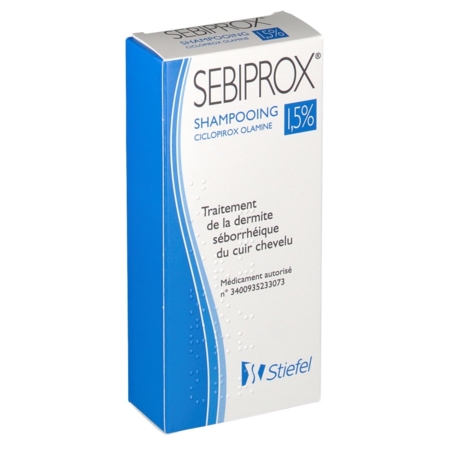 Sebiprox 1,5 %, flacon de 100 ml de shampoing
