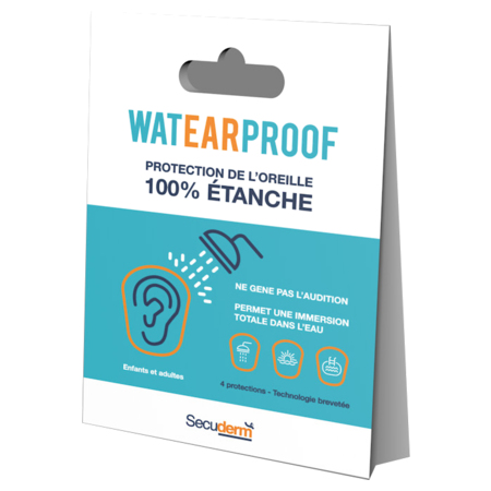 Secuderm WatEARproof Pansements Étanches, 4 Protections