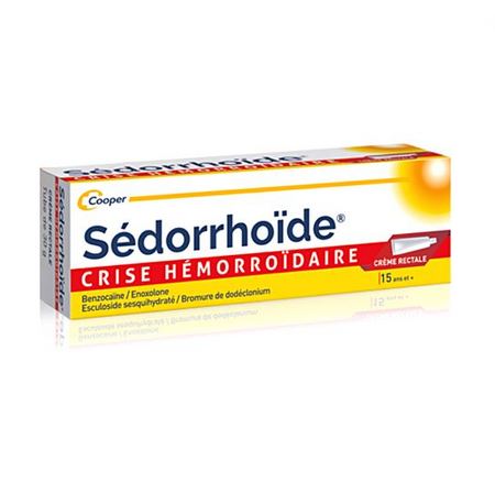 Sédorrhoïde Crème Crise Hémorroïdaire, 30 g de crème rectale