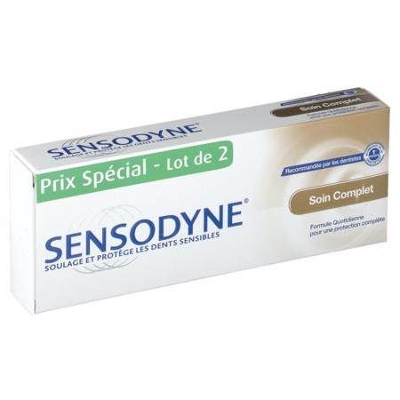 Sensodyne dentifrice sensodyne soin complet - lot de 2x75ml