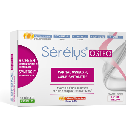 Sérélys OSTEO Capital osseux Cœur Vitalité 30 gélules 