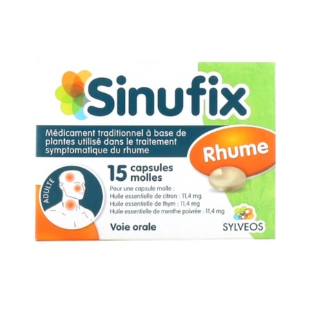 Sinufix Rhume, 15 capsules