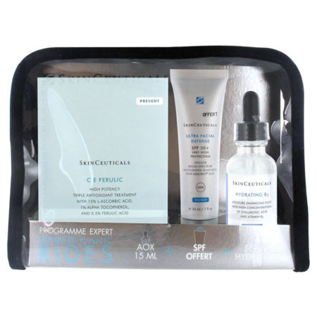 Skinceuticals edition limitée : trousse programme expert fermeté & anti-rides : ce ferulic + hydrating b5 + spf 50