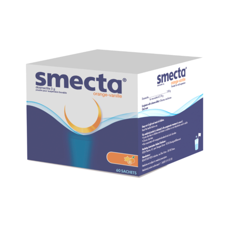 Smecta orange vanille, 60 sachets